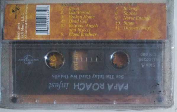 Papa Roach - Infest (Cass, Album) (Mint (M)) - Image 2