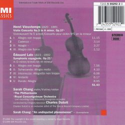 Édouard Lalo / Henri Vieuxtemps, Sarah Chang, Concertgebouworkest, Philharmonia Orchestra, Charles Dutoit-1