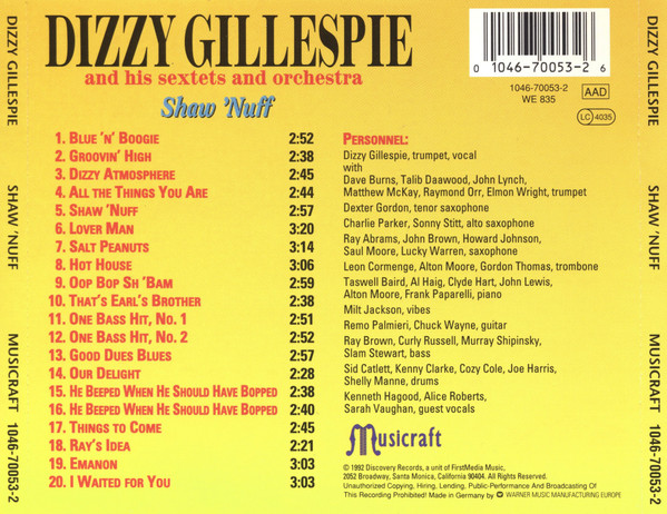 Dizzy Gillespie Sextet And Dizzy Gillespie And His Orchestra-1