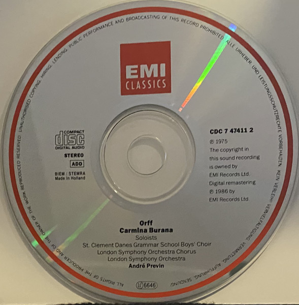 Carl Orff, André Previn, London Symphony Orchestra, London Symphony Chorus-2
