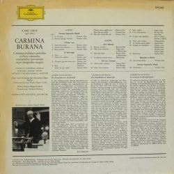 Carl Orff – Gundula Janowitz · Gerhard Stolze · Dietrich Fischer-Dieskau , Chor* und Orchester der Deutschen Oper Berlin* , Dirigent: Eugen Jochum-1