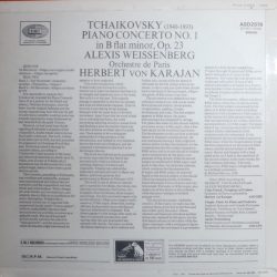 Tchaïkovsky* - Alexis Weissenberg, Herbert von Karajan, Orchestre De Paris-1